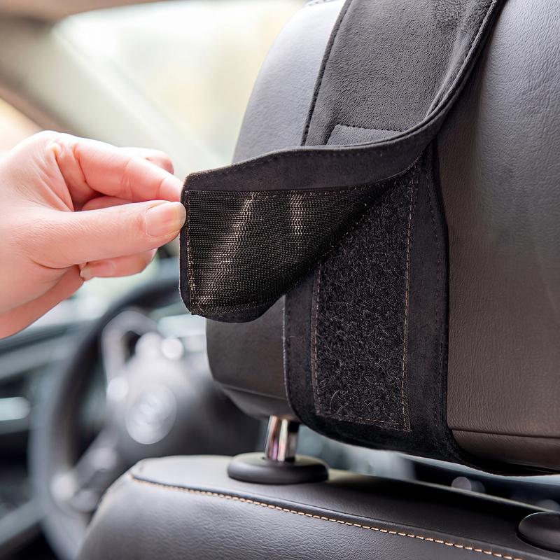 Forbell Car Headrest Pillow for Driving, Suede Memory Foam Car Neck Pillow, Soft Ergonomic Car Seat Neck Support Pillow