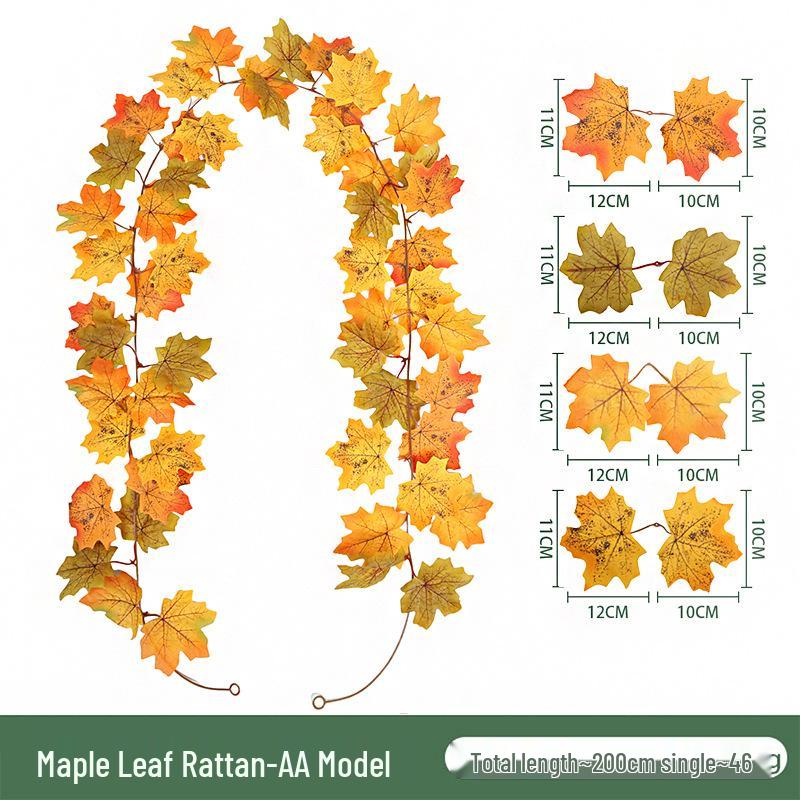 Skladem Podzimní a Halloweenská dekorace z javorových listů pro Vánoce a Den díkůvzdání