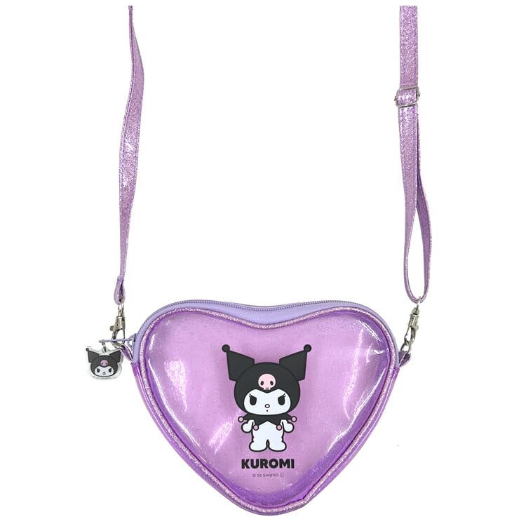 San Art Sanrio Characters Clear Pochette Kuromi Heart-Shaped SAN-0083-PUR