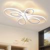 NETTLIFE Modern White LED Ceiling Light - 30W Warm White 3000K Ø40 Cm Butterfly Design for Living Room Bedroom Kitchen