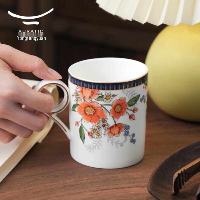 Yongfengyuan  A Road of Flowers  Ceramic Mug