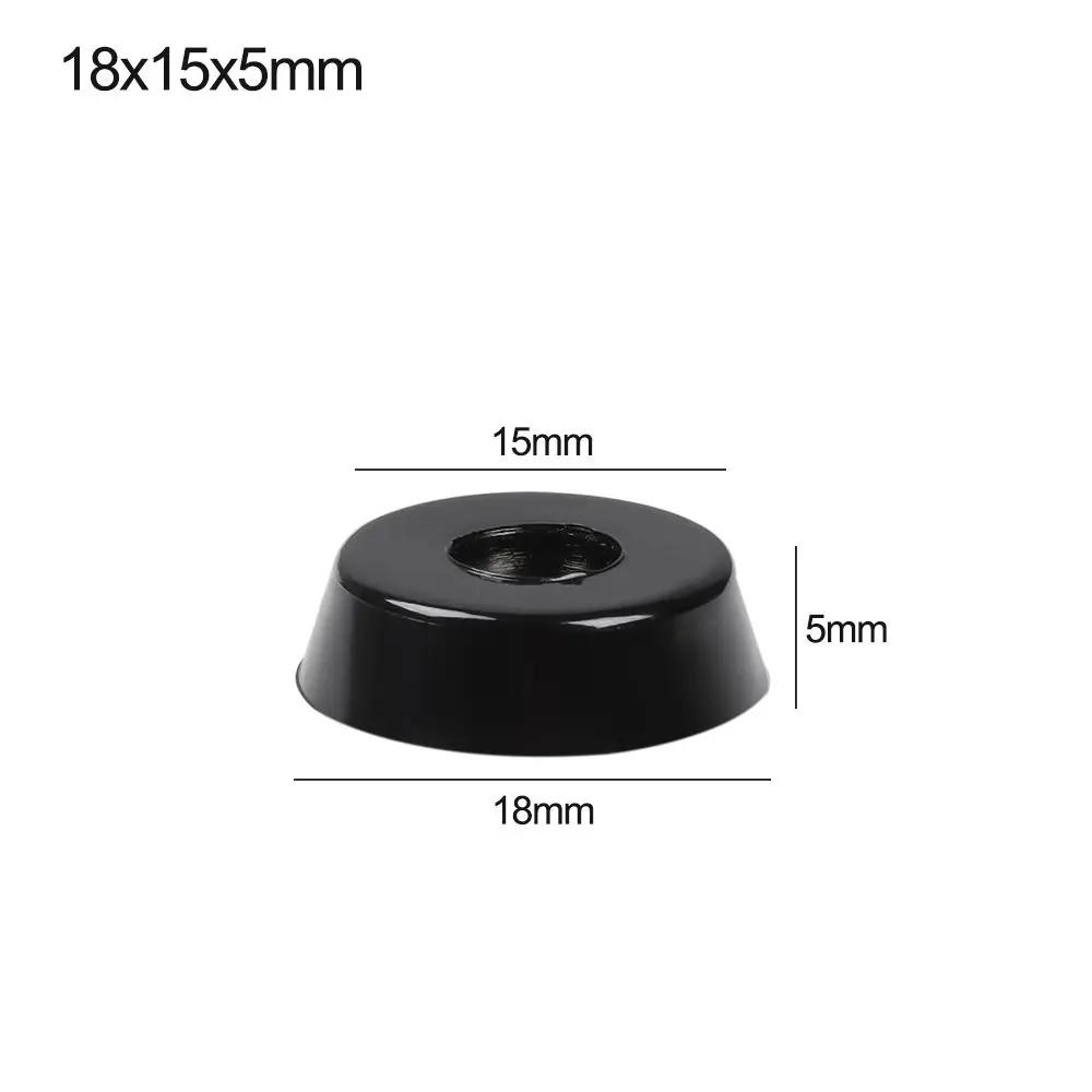 10pcs Anti Slip Furniture Legs Feet Black Speaker Cabinet Bed Table Box Conical Shock Pad Floor Protector Furniture Parts