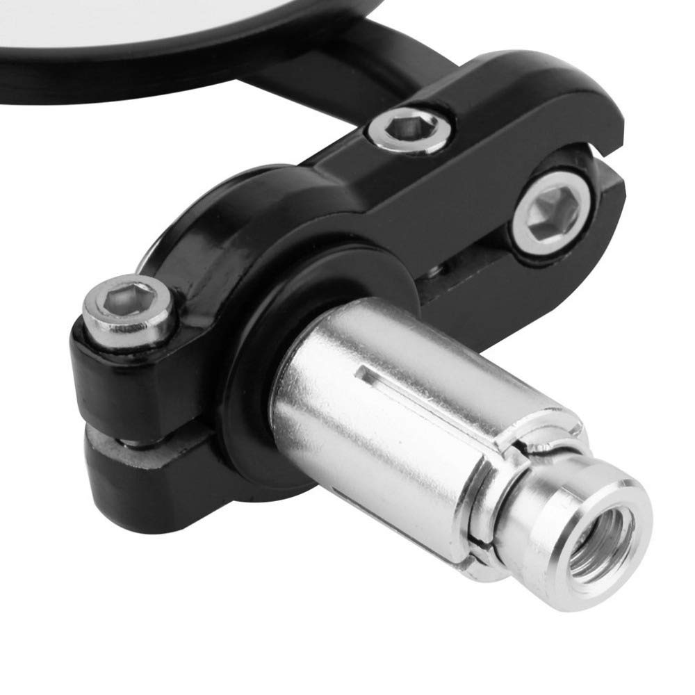 Zpětné zrcátko Karun pro motocykl, Univerzální zpětné zrcátko pro motocykl, Zrcátko do konce řídítek, CNC kulatý tvar, Levé a