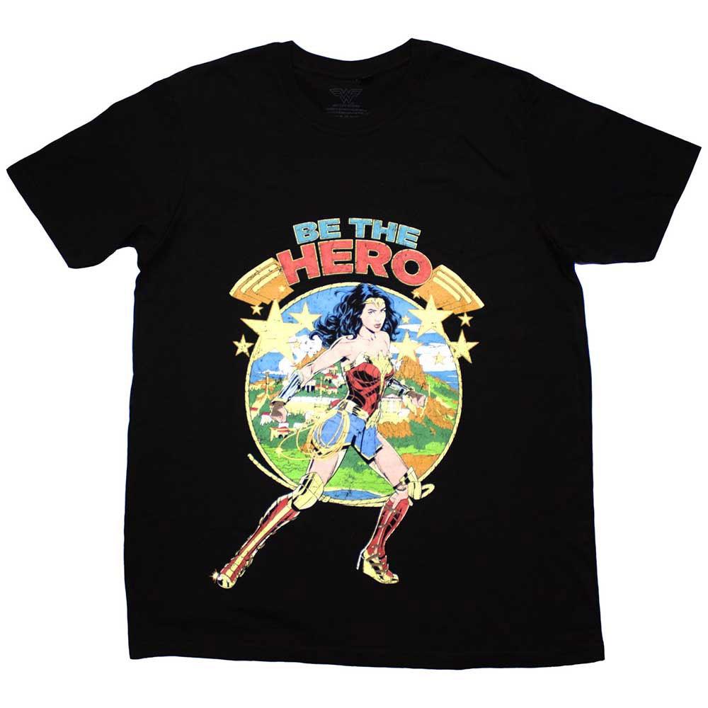 Men s DC Comics Wonder Woman Be The Hero T-shirt Large Black S
