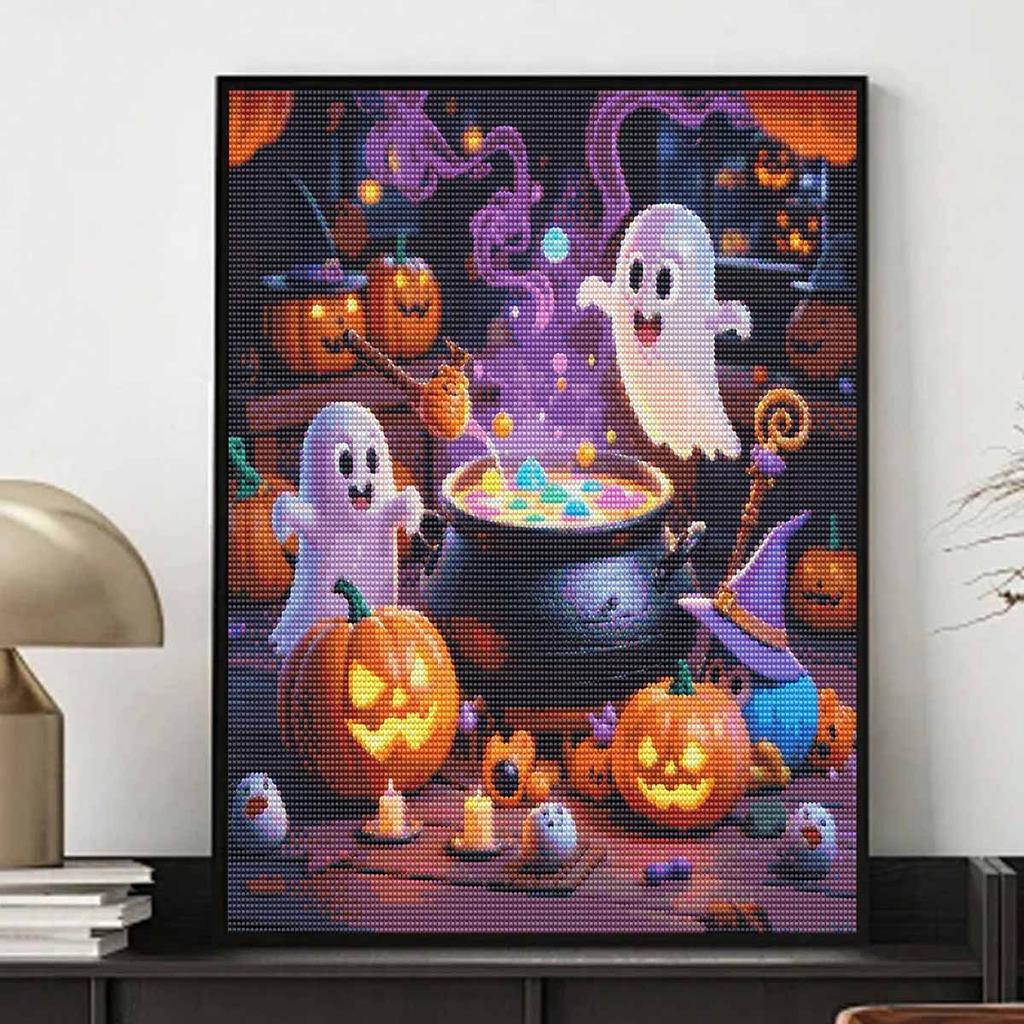 Halloween Ghost Pumpkin Potion Diamond Painting Mosaic Art Kit Handmade DIY Home Decoration
