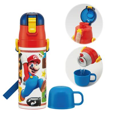 Skater Stainless Steel Water Bottle Direct Drinking 470ml Cup Drinking 430ml Super Mario 23 Lightweight Type Boys Water Bottle Sports Bottle Cute Kids