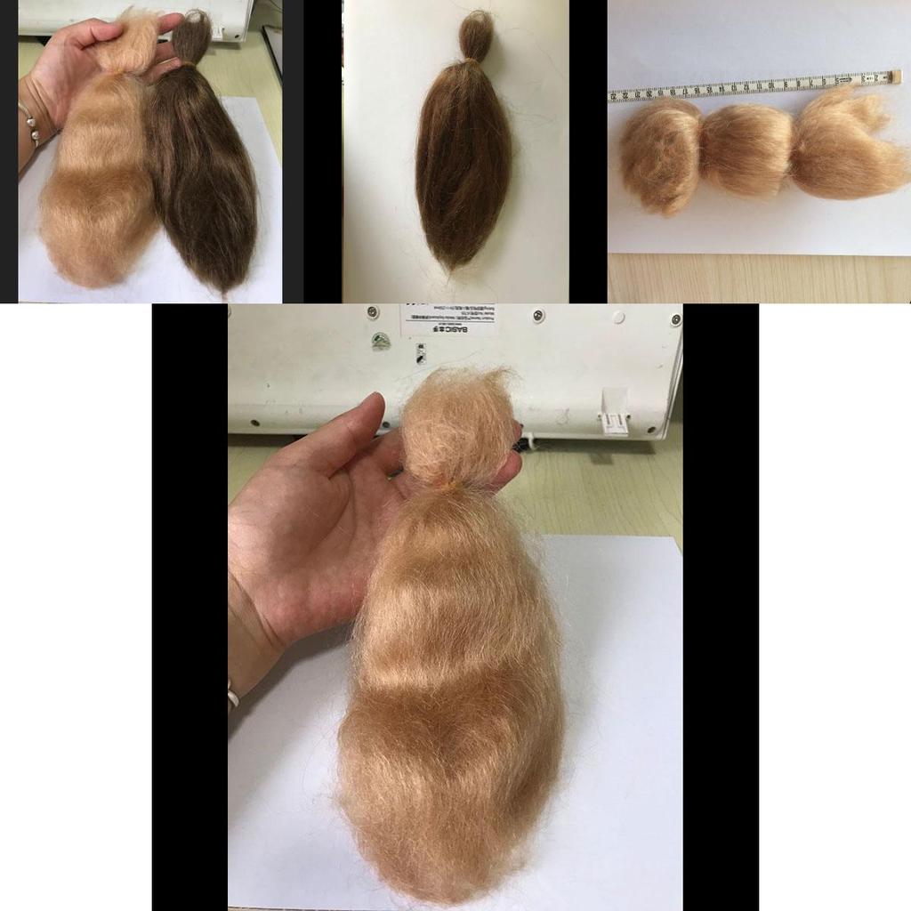 Luxurious 15g Mohair For Rooting Reborn Baby Doll Diy Kit With Random Color Selection