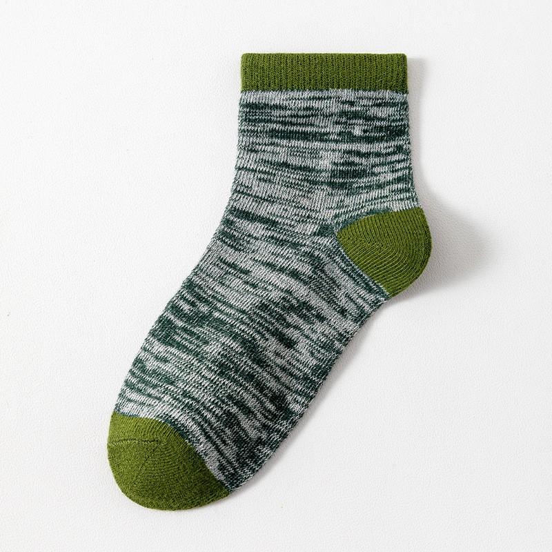 Kids Cotton Mid-Calf Socks Breathable Absorbent Anti-Odor School Home Indoor Use In 10 Colors