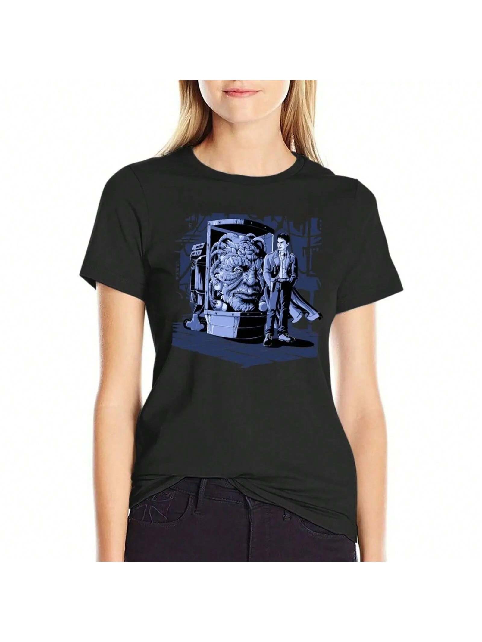 Old Acquaintances T-Shirt Korean Fashion Anime Funnys Blacks Wounisex T Shirt S разноцветный