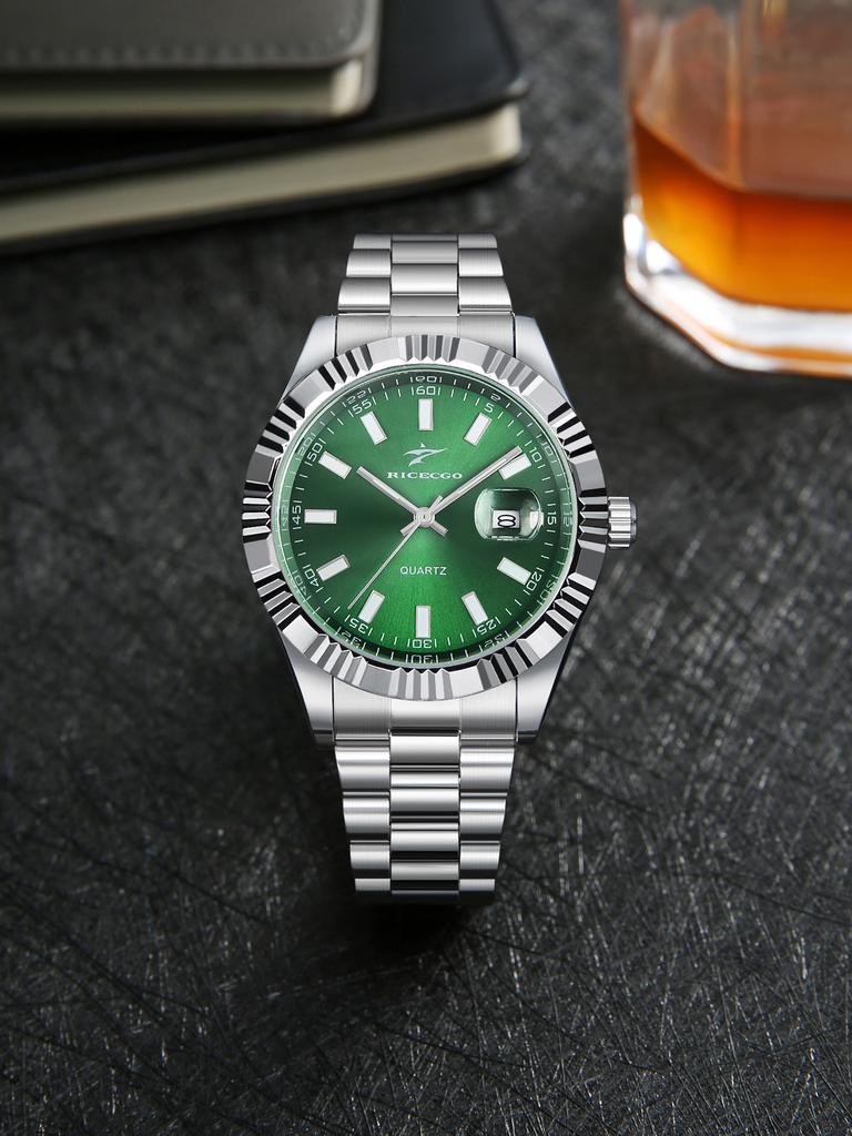 Men's Round Pointer Quartz Watch Stylish and Durable Design Suitable for Daily Wear an Excellent Gift for Him