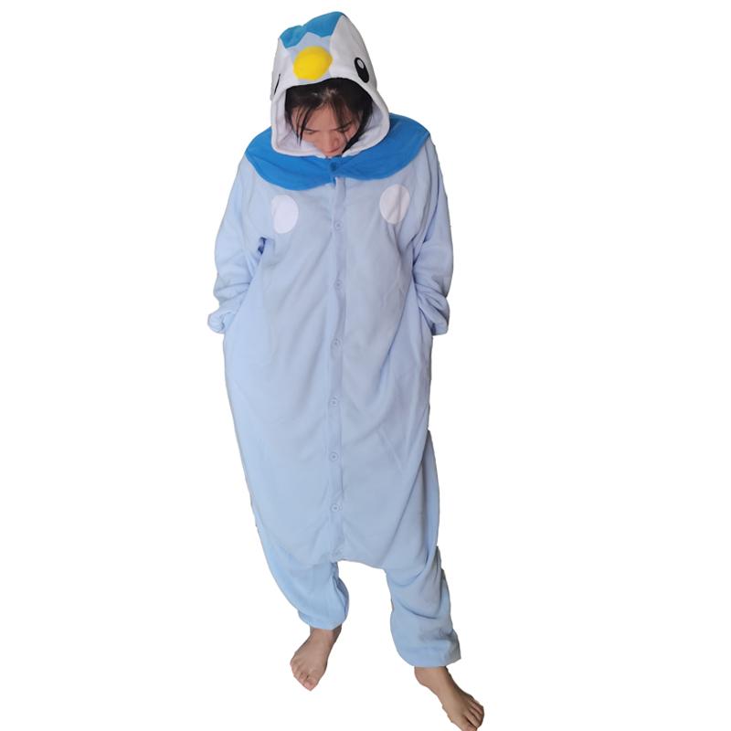 Piplup Onesie Costume Cosplay de Halloween Cartoon Kigurumi Pijamale dintr-o bucată Îmbrăcăminte de acasă