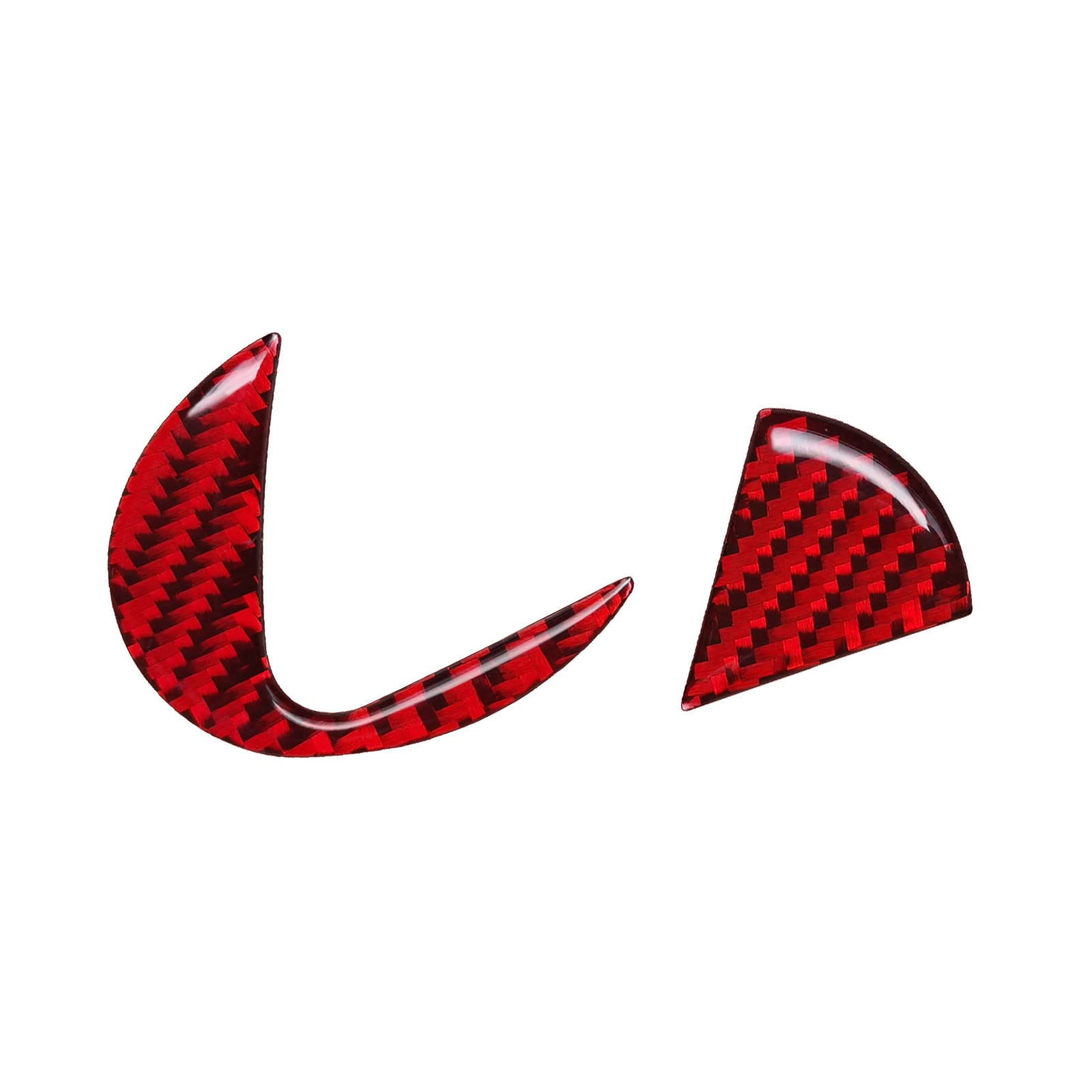 

QianBao Логотип на руле из углеродного волокна Декоративная эмблема для интерьера Наклейка Аксессуары Lexus ES 3.0 77мм (2 шт. Красный) красный