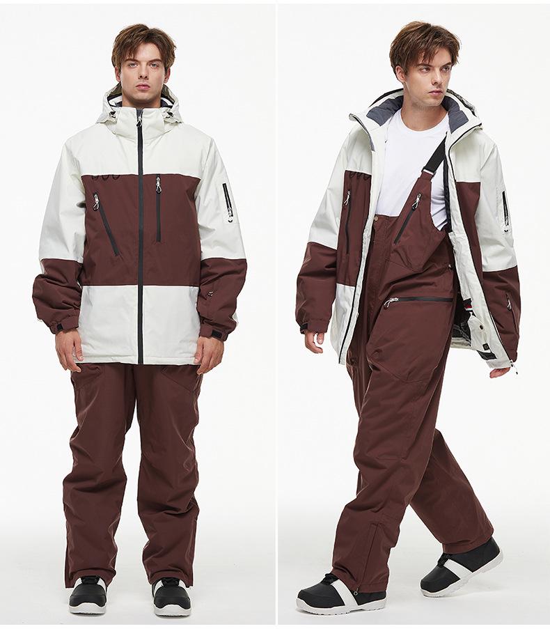 Ski Jacket - Men's & Women's 2024-25 Season, Windproof, Waterproof, Warm for Single & Double Board