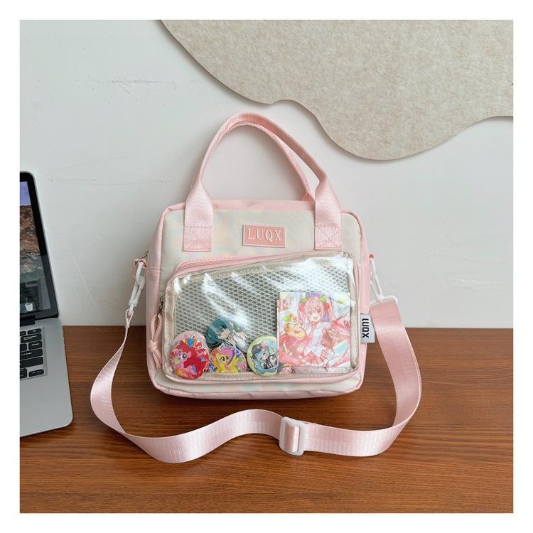 Japanese Girl JK Two-dimensional Yuan Small Food Transparent Pain Bag Versatile Soft Girl Portable Messenger Bag College Wind Pain Bag