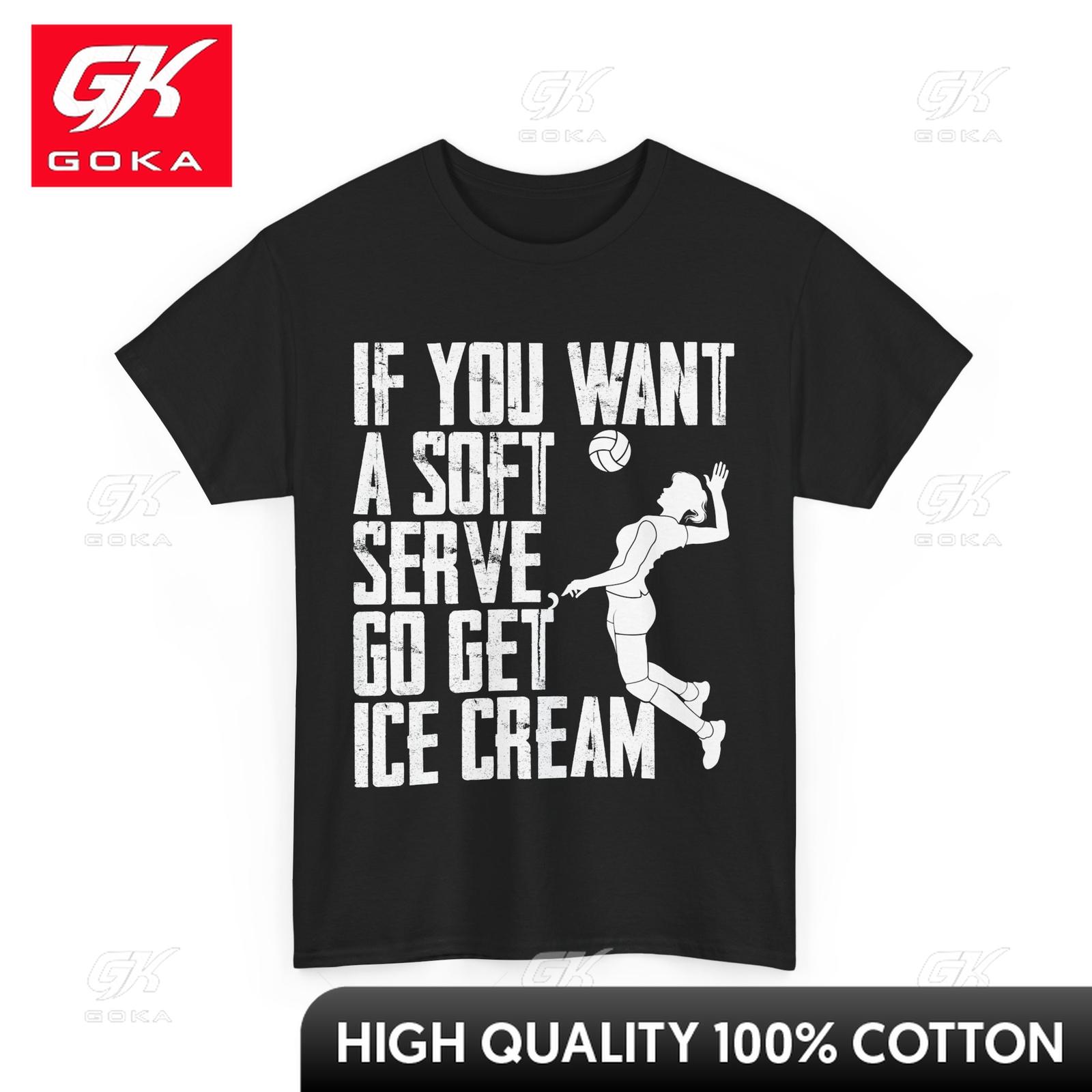 

Volleyball Player If You Want Lovely Crew Neck Breathable Cotton Graphic Casual Tee for Everyday Casual S