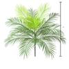 Fake Dypsis Lutescens Plant Decor With Plastic Leaves For Wedding And Event Decoration