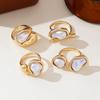 Luxus Barock Imitation Perle Verstellbare Ringe für Damen Mode Metall Tropfen Nischen Design Zeigefinger Ring Party Schmuck