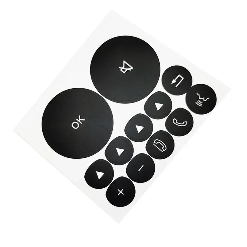 For Mercedes-Benz W221 W222 2006-2009 Car Steering Wheel Black Button Repair Sticker Interior Accessories