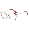 Trendy Glasses Frame Cat Eye Personalized Anti-Blue Flat Mirror Fashion Optical Frame