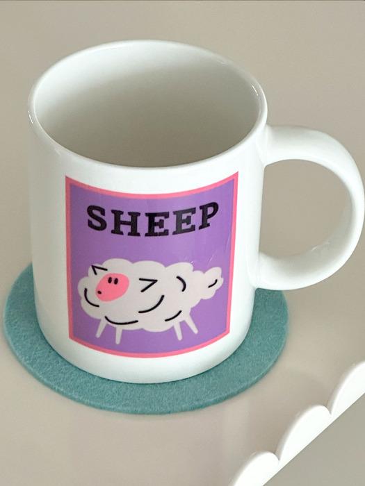 sundaymorningplate 12 zodiac signs sheep (sheep) mug