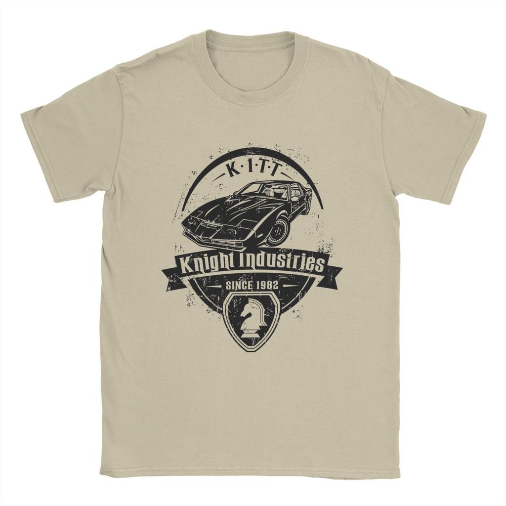 Knight Rider Industries KITT Since 1982 Men's T Shirt Leisure Tee Shirt Short Sleeve T-Shirts Pure Cotton Original Clothes