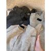 Gray Raccoon Velvet Knitted Cardigan Women's Spring and Autumn Soft Waxy Lazy Sweater Jacket High-end Top