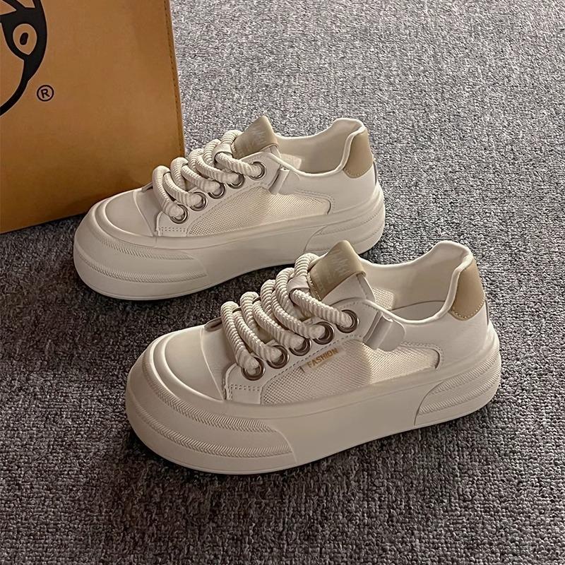 

Muffin thick-soled with skirt, little white shoes, children s 2024 new popular summer mesh shoes, breathable and thin mesh board shoes 35 абрикосовый