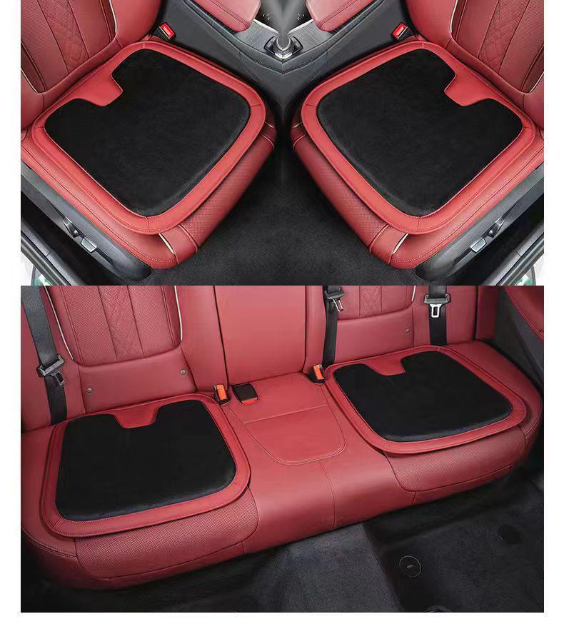 Original Nappa Leather Car Seat Cushion: Breathable, Universal, Ventilated, Single Driver's Seat for All Seasons.