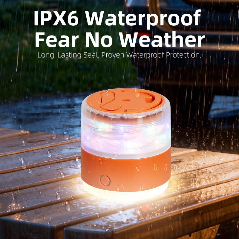 10M Waterproof LED Camping Light Strip, Recyclable Atmosphere Light Belt for Tent, Outdoor Garden & Indoor Room Decor