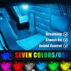 SEAMETAL 7colors Led Car Ambient Foot Light With USB Sound Control Interior Decorative Lamp RGB Atmosphere Light