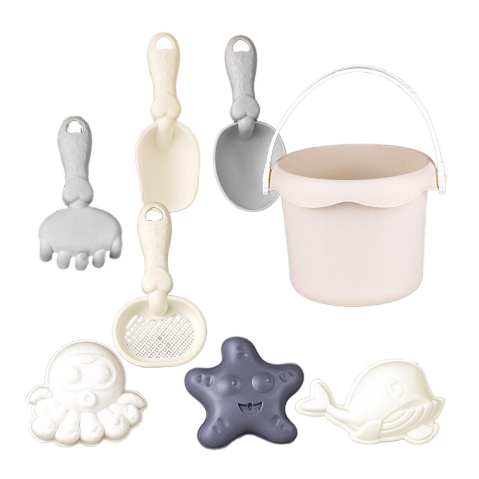 

Пляжная игрушка для игр с песком на открытом воздухе, игрушка-ведро с лопаткой и граблями, игрушка для сада и двора, игрушка для игр с водой в ванной, детская развивающая игрушка 1