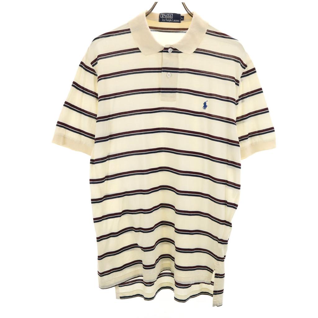 Polo by Ralph Lauren Short Sleeve Polo Shirt L Cream Type Men's Used