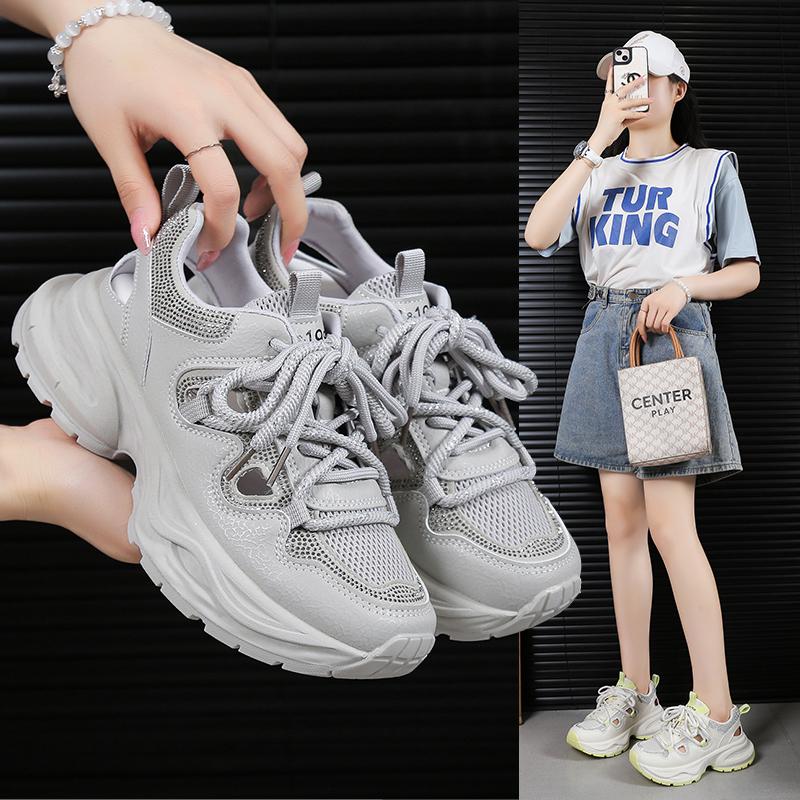 Fashion 2025Ladies Classic Luxary Women's Chunky Sneakers Thick Sole Shoes Female Sports Running Shoes Casual Fitness Vulcanize Shoes