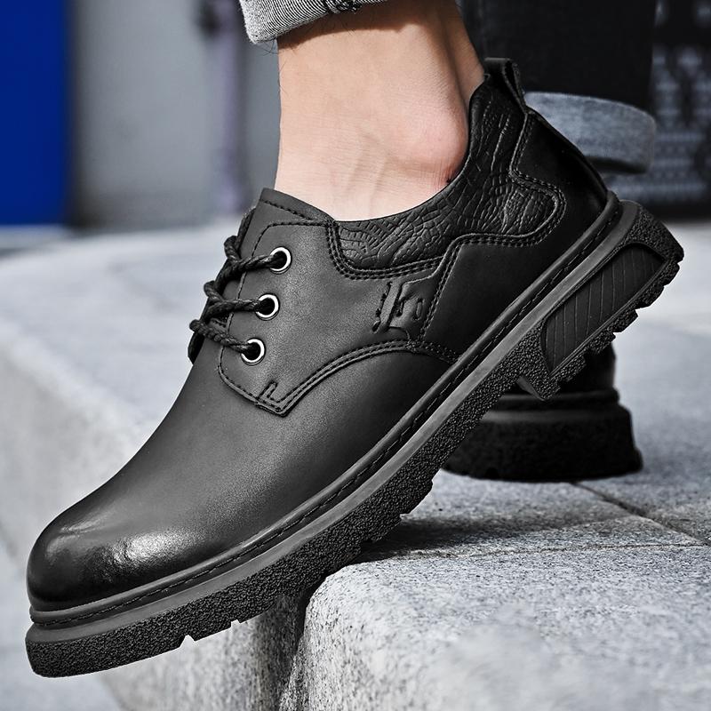 Men's Classic Retro Work Clothes Comfortable Casual Shoes Outdoor Sports Mountain Climbing Anti Slip Wear-resistant Oxford Shoes