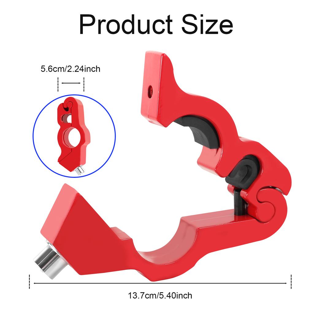 Motorcycle Handlebar Lock Aluminum Alloy Scooter Brake Clutch Security Locks Anti Theft Motorcycle Grip Lock Brake Handle Lock