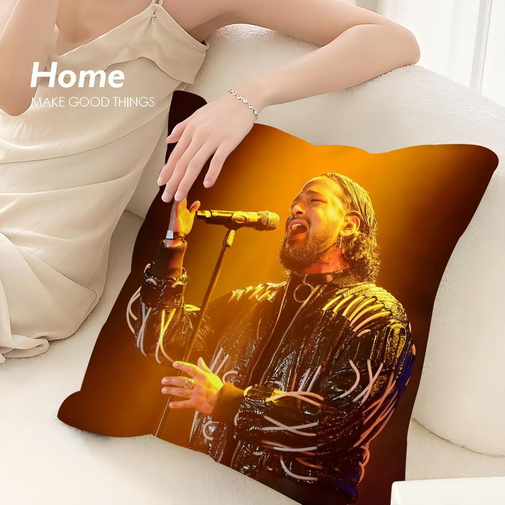 Singer S-Slimane France Pillow Case 3D Print Polyester Fiber 40*40 Cm Home Sofa Throw Pillow Cover Decoration Festival Gift