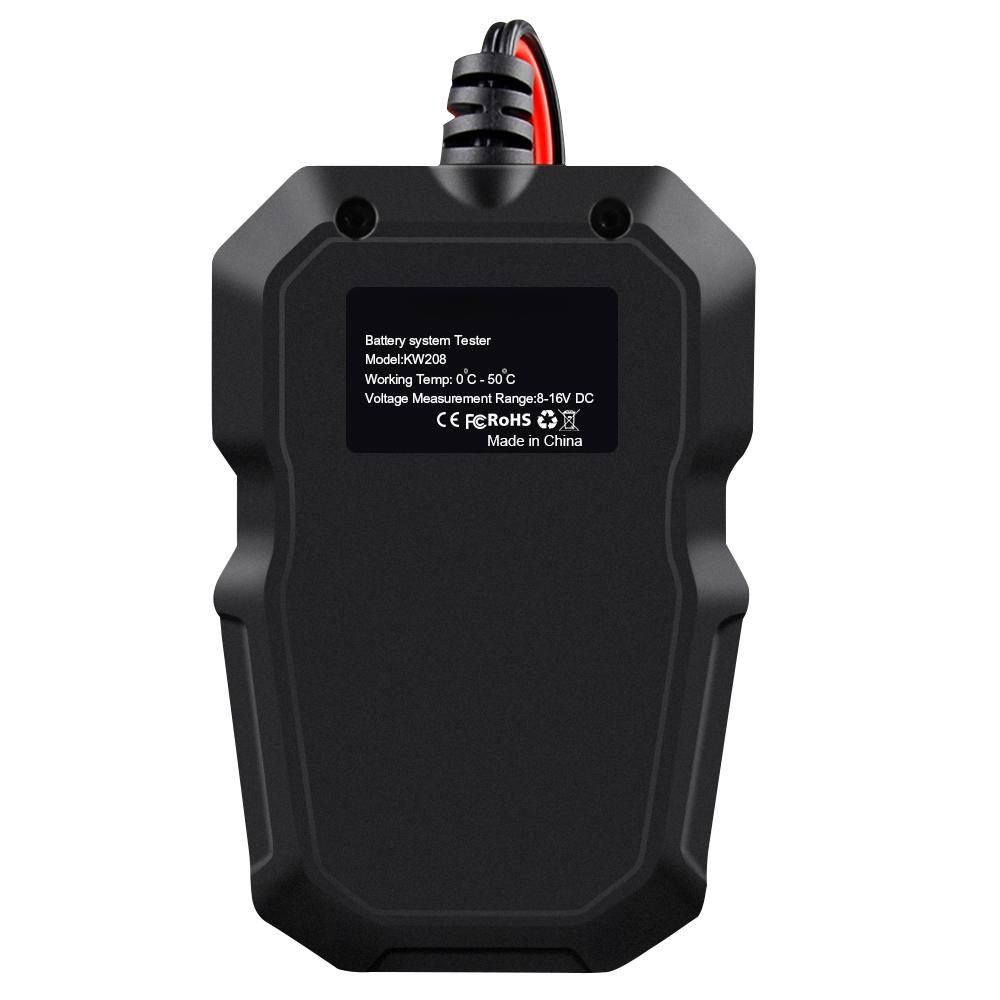 For 12V Vehicles Voltage Resistance 12V Battery Tester For Workshop Diagnostics Charging System Test Internal Resistance Reading