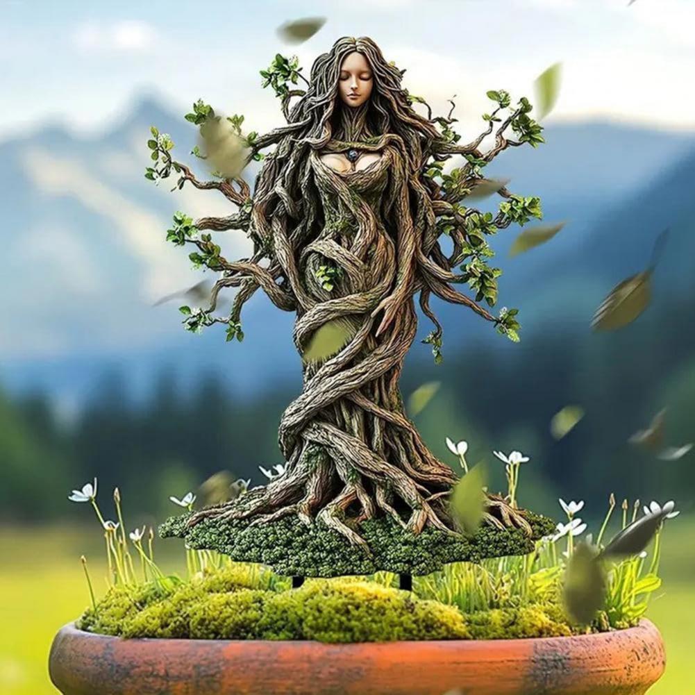 Outdoor Elf Decoration Wood Elf Acrylic Sign Stake Whimsical Garden Decoration for Outdoor Plants Fairy Ornaments