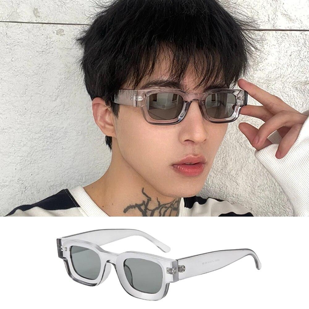 Hip Hop Personality Sunglasses Women Men Trendy Rectangular Sunglasses Eyewear Summer Sun Protection Uv400 For Outdoor