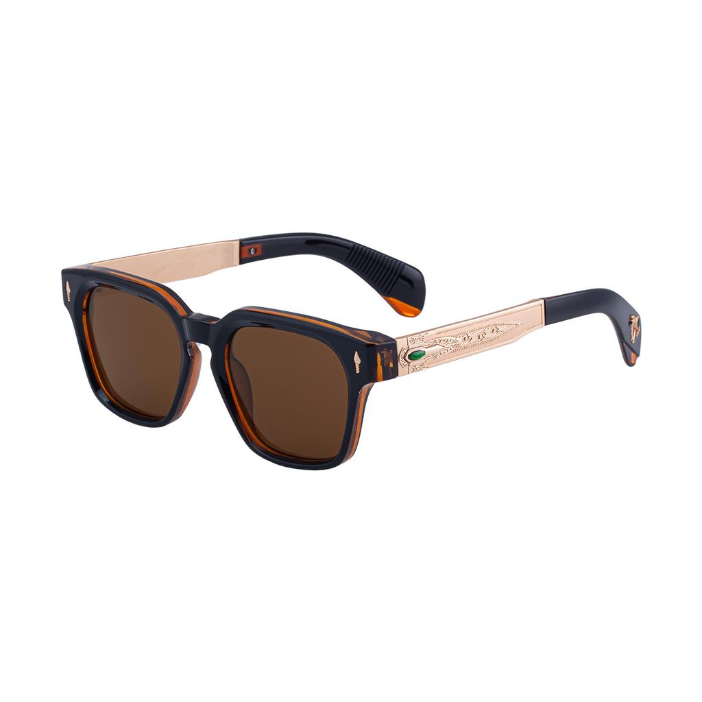JYL TS Men's Retro Square - Outdoor Unique Sun-Protective Shades ZS-98394