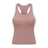 Women's Seamless Racerback Yoga Top with Built-in Bra