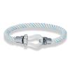 Stainless Steel Fred Horseshoe Buckle Nylon Rope Hand Rope Men and Women Couple Casual Trendy Color