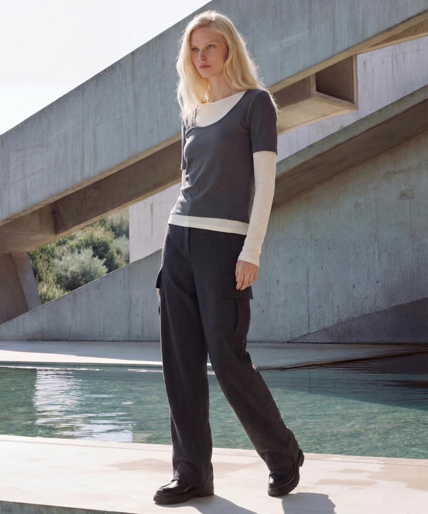 NORMOR Overlay T-Shirt Butter