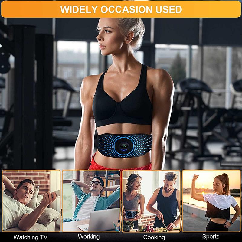 EMS Muskelstimulator Toner Bauchtrainer Gürtel Bauch Gewichtsverlust Körper Abnehmen Shaping Home Gym Fitnessgeräte Unisex