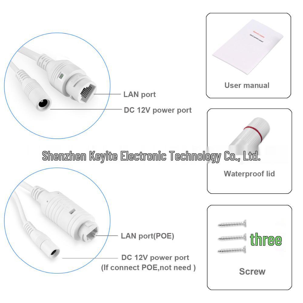 4K 8MP/5MP POE IP Full-Color Dual Light Audio Ceiling Dome Network Camera