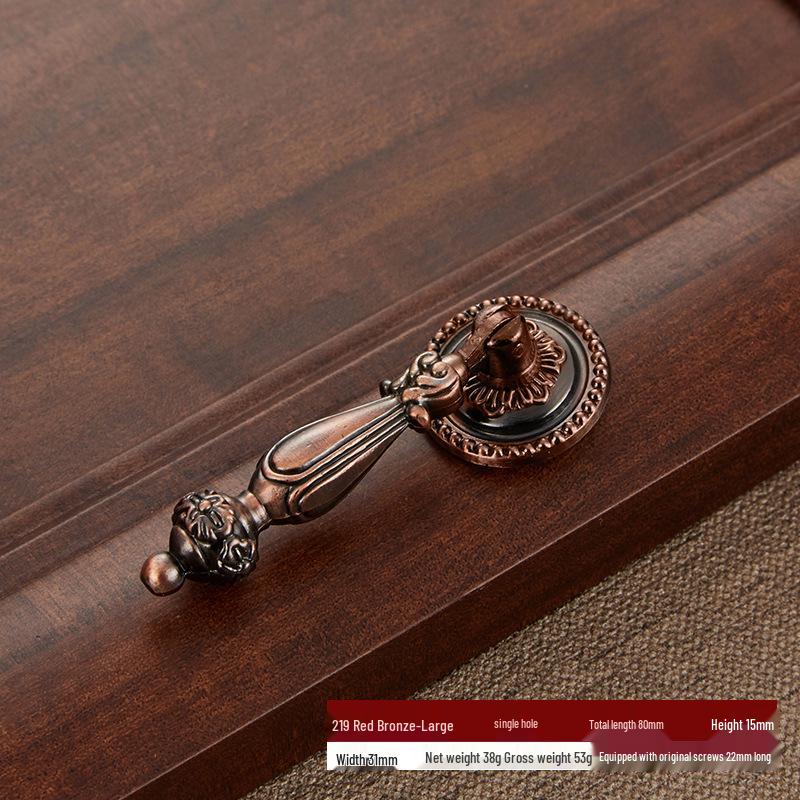 Antique Bronze European & American Zinc Alloy Cabinet Drawer Pull Handle