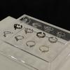 Full Diamond Zir*****Pen Ring French Light Luxury High Sense Cold Wind Niche Design Ring Woman