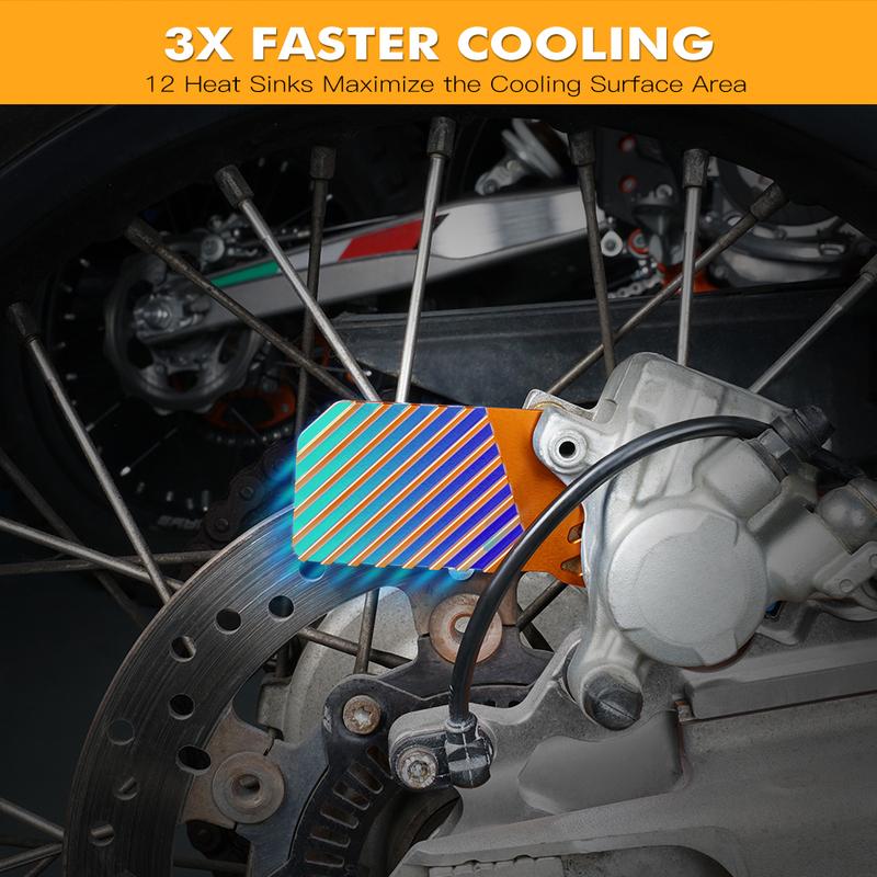 For KTM 690 Enduro R 09-23 SMC R 690 SMCR 14-24 Rear Brake Heat Sink Caliper Cooler for Husqvarna 701 Enduro 701 Supermoto 16-23