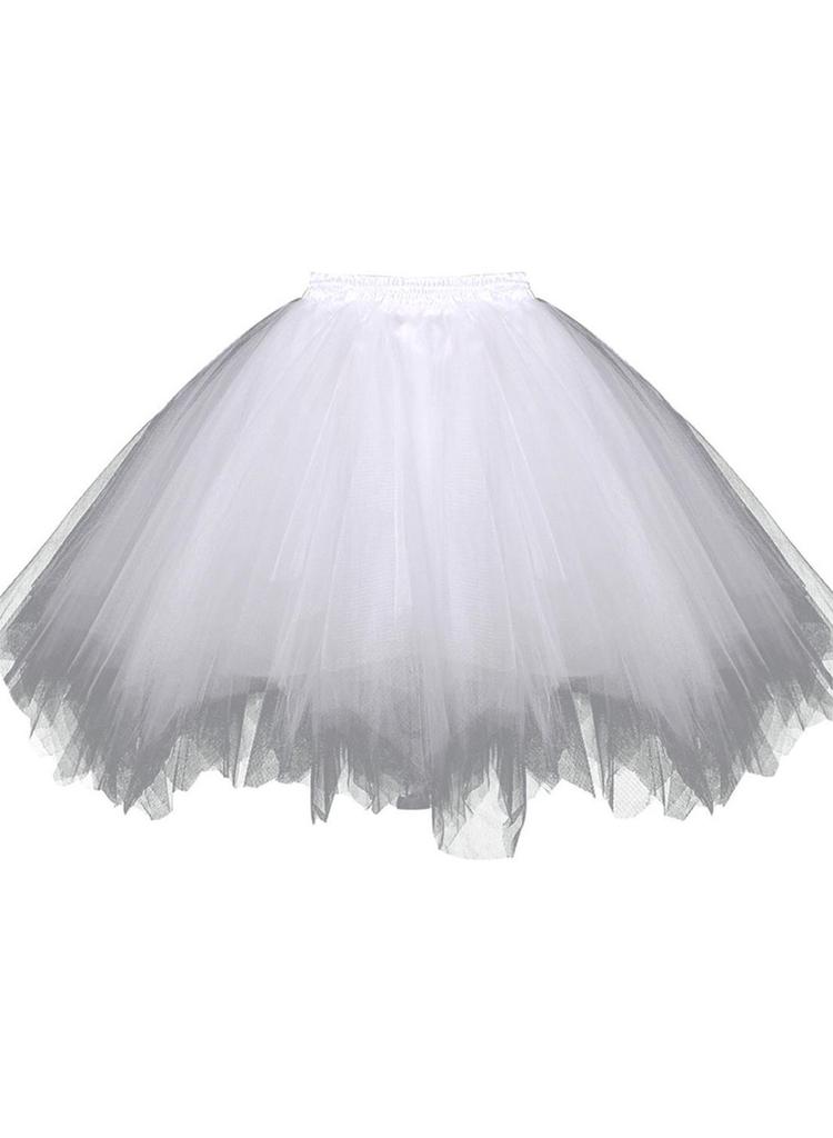 Mesh Princess Tutu Skirt for Kids - Puffy Ballet Dance Costume Skirt