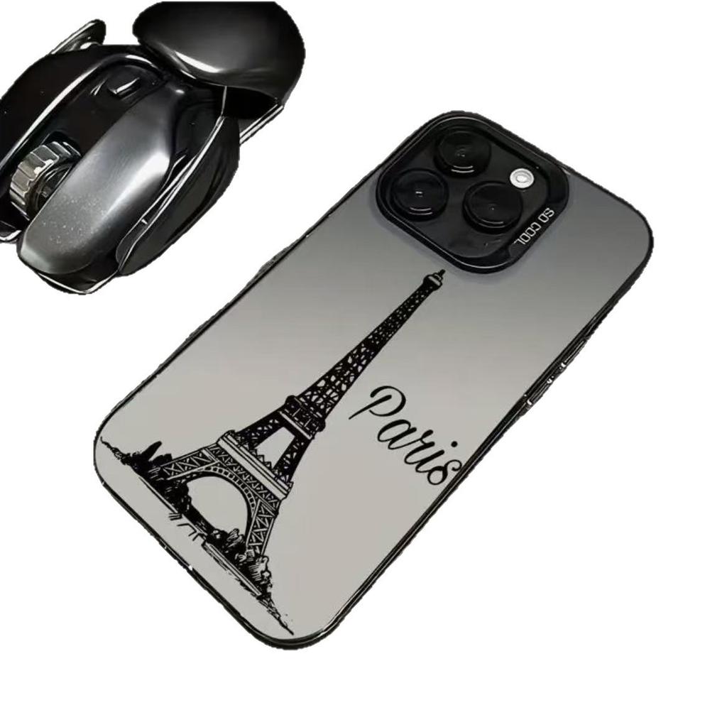 The new English tower is suitable for iphone17 mobile phone case Apple 16promax/15 anti-drop 14pro13 Europe and America 12